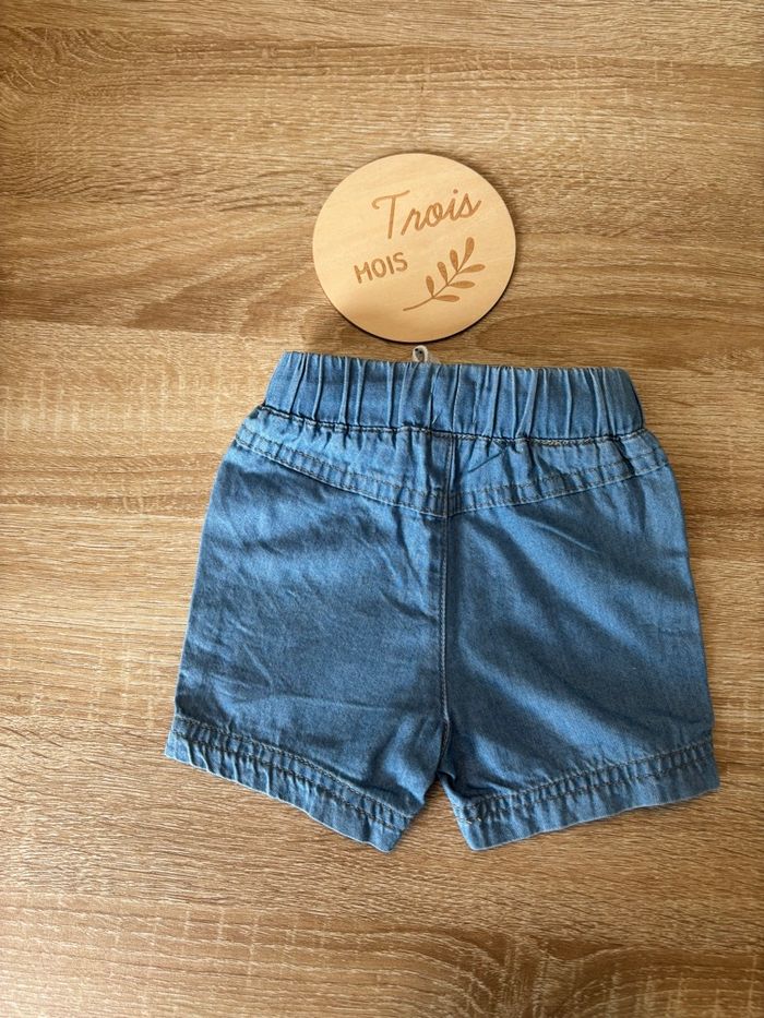 Short couleur jeans 3 mois - photo numéro 2