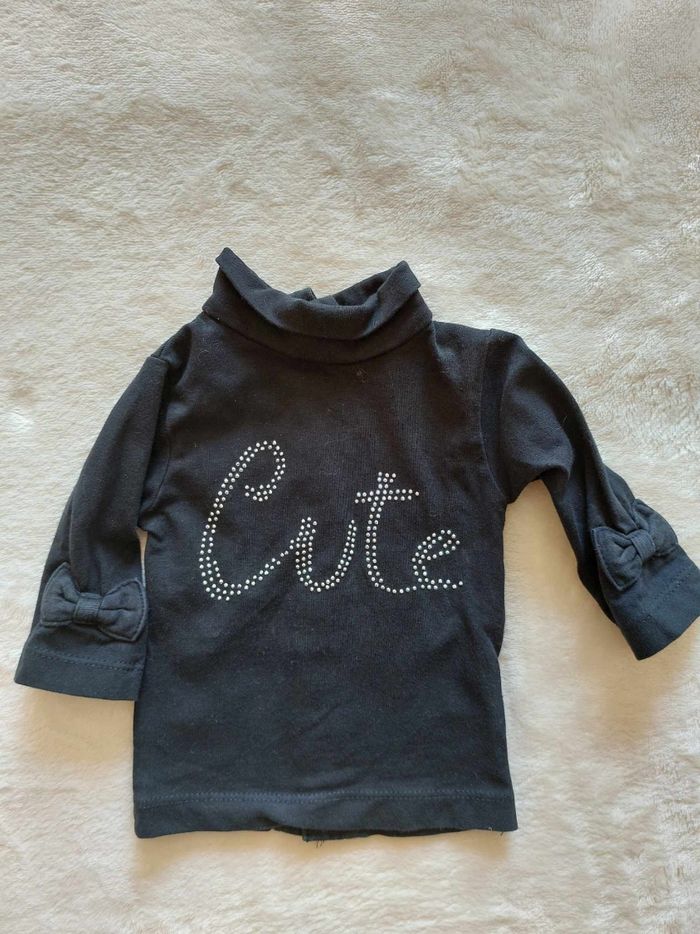 Tee-shirt original manches longues 1 mois - photo numéro 2