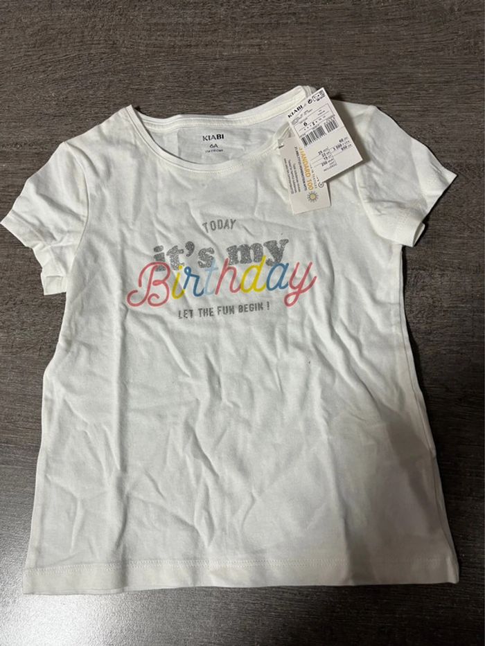 T-shirt kiabi 6 ans neuf avec étiquette