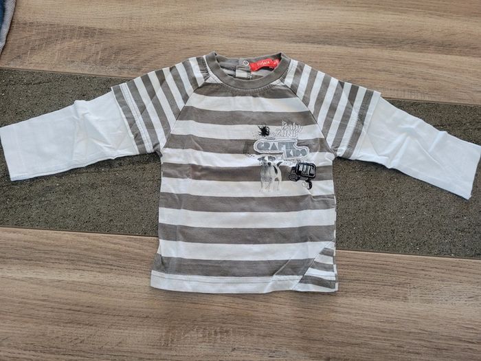 Tee-shirt manches longues- tissaia 9 mois