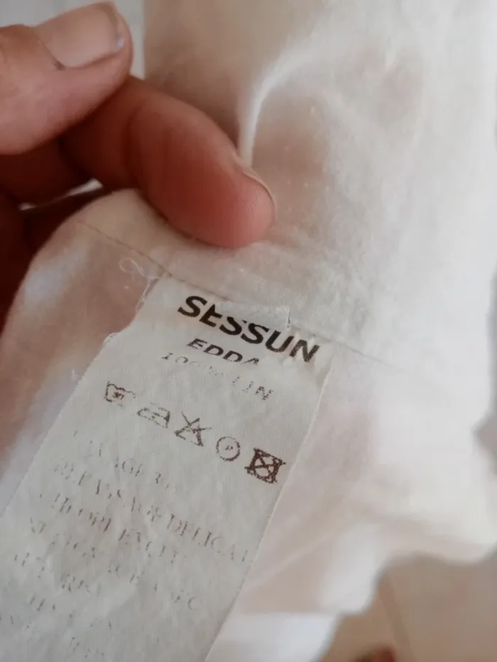 Robe  XS rose pâle lin c83 - photo numéro 10