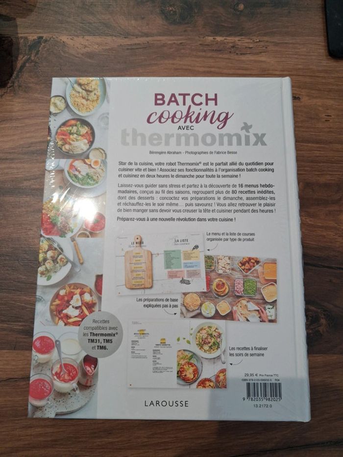 Livre Thermomix Larousse Batch cooking sous blister - photo numéro 2