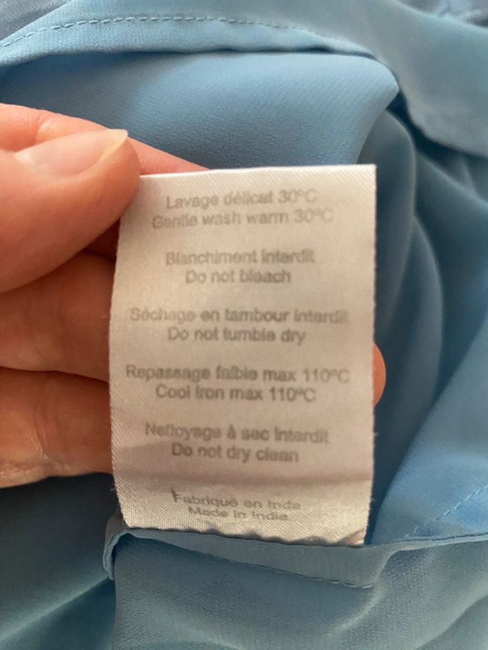 Robe Claudie Pierlot bleue taille 36 - photo numéro 18