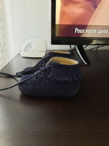 Bottine bleue marine Vertbaudet T20