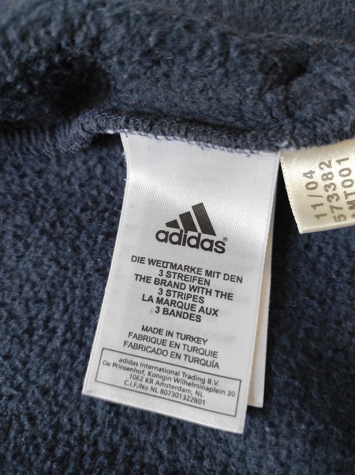 Gilet à capuche adidas bleu marine - photo numéro 5