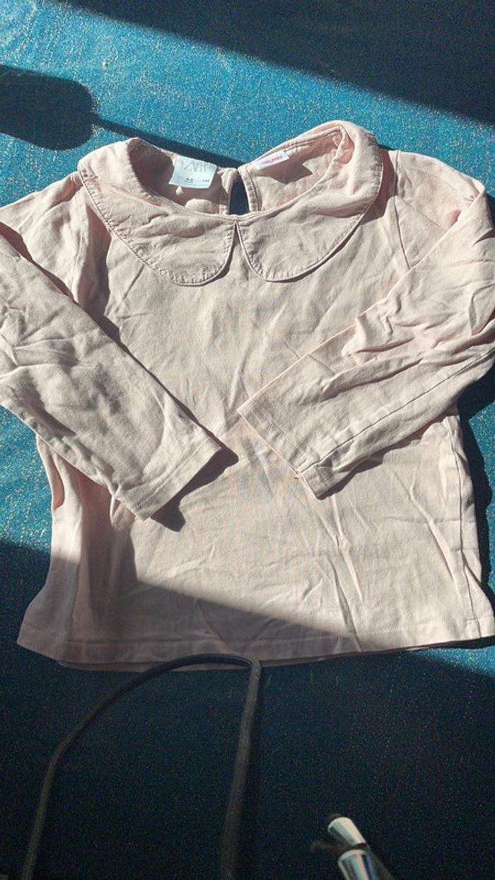 T-shirt col Claudine à manches longue 4/5 ans
