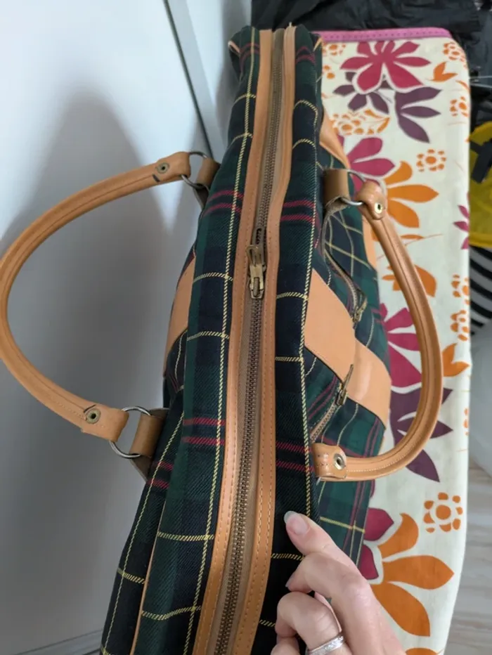 Grand sac de voyage Vintage à carreaux écossais - Lafuma - photo numéro 8