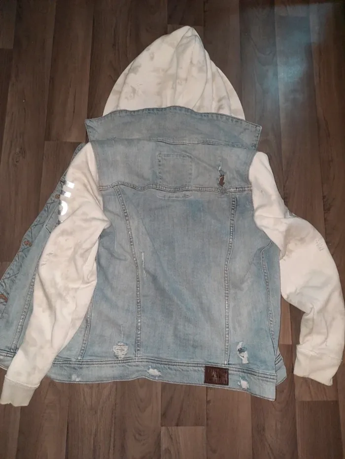 Veste à capuche Destroy Hollister taille S - photo numéro 3