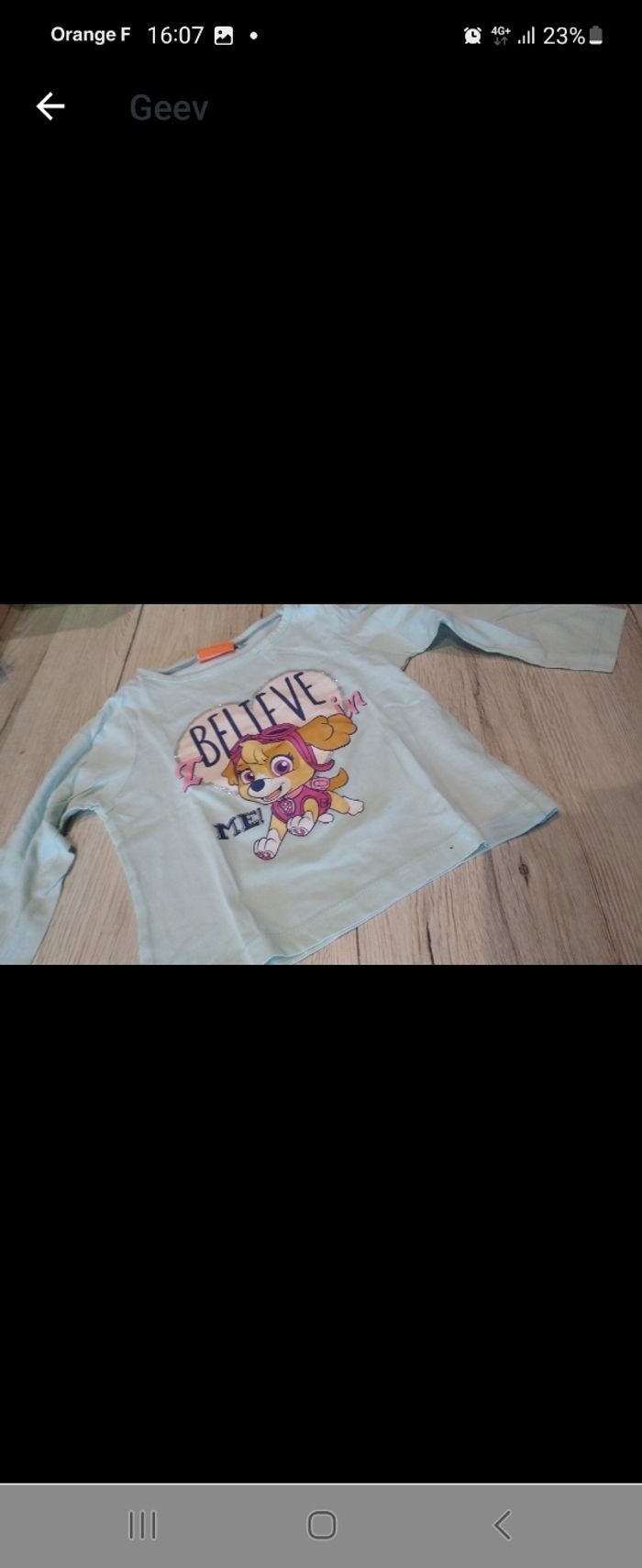 Lots t shirts  fille disney