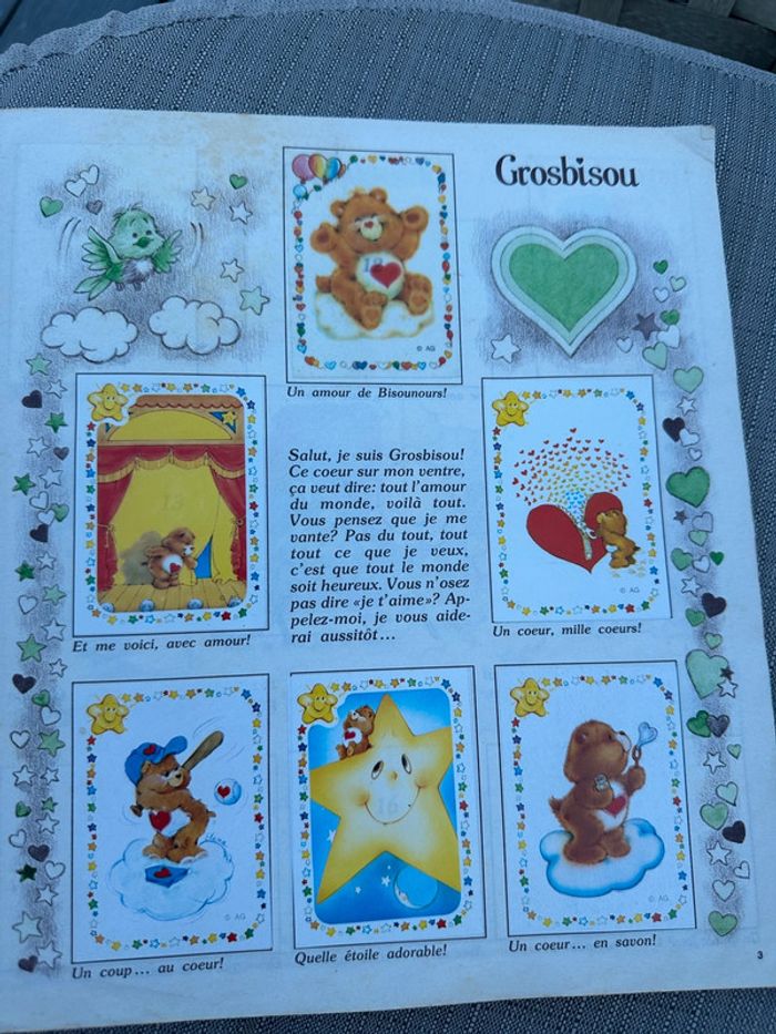 Album Panini stickers ancien vintage Les Bisounours complet images Care Bears stickers - photo numéro 5