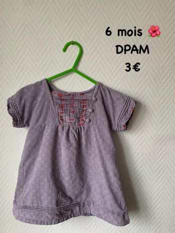 Robe 🌺 6 mois 🌺 DPAM