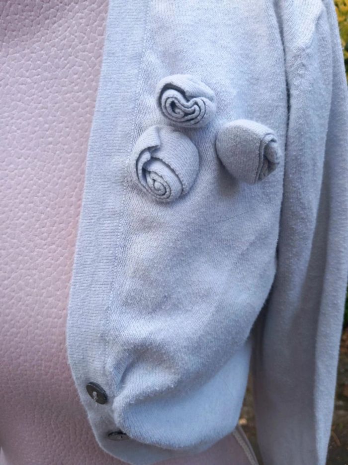 Gilet bolero gris perle. Jottum. Taille 12 ans. - photo numéro 3