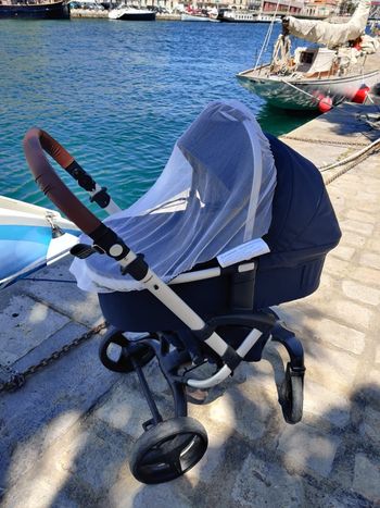 Poussette duo Bonavi 2.0 – Navy Blue – avec accessoires – 189 € au lieu de 450 euros