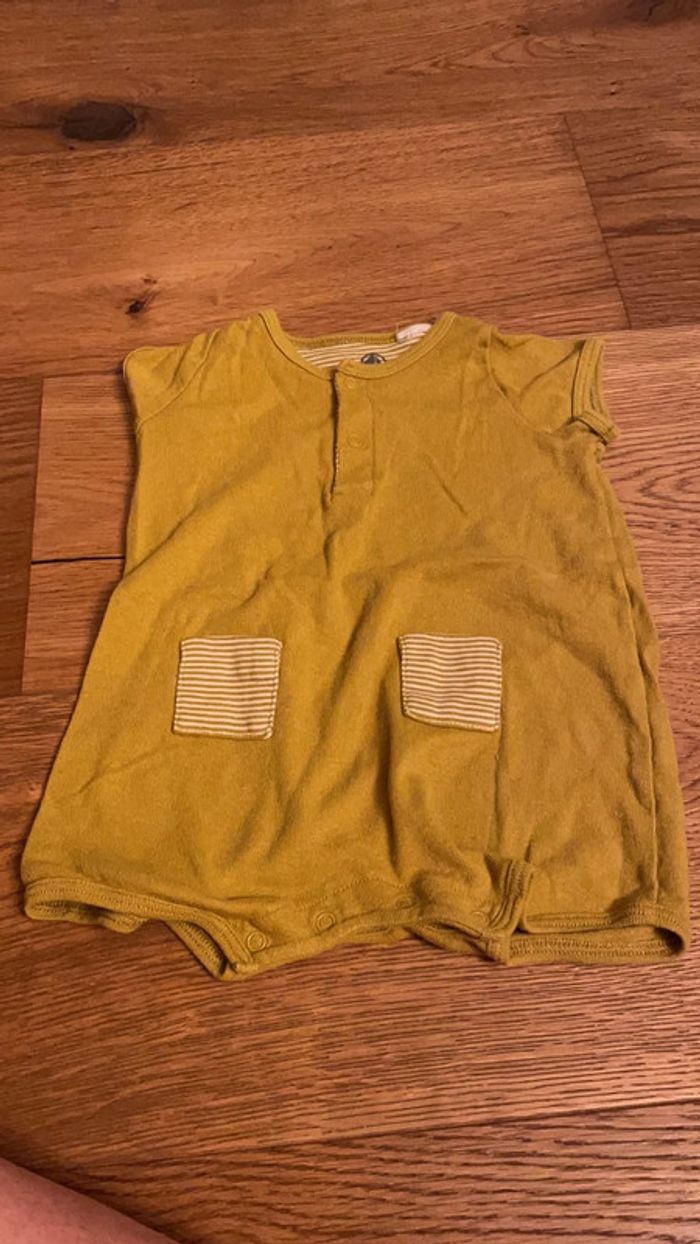 Barboteuse moutarde petit bateau