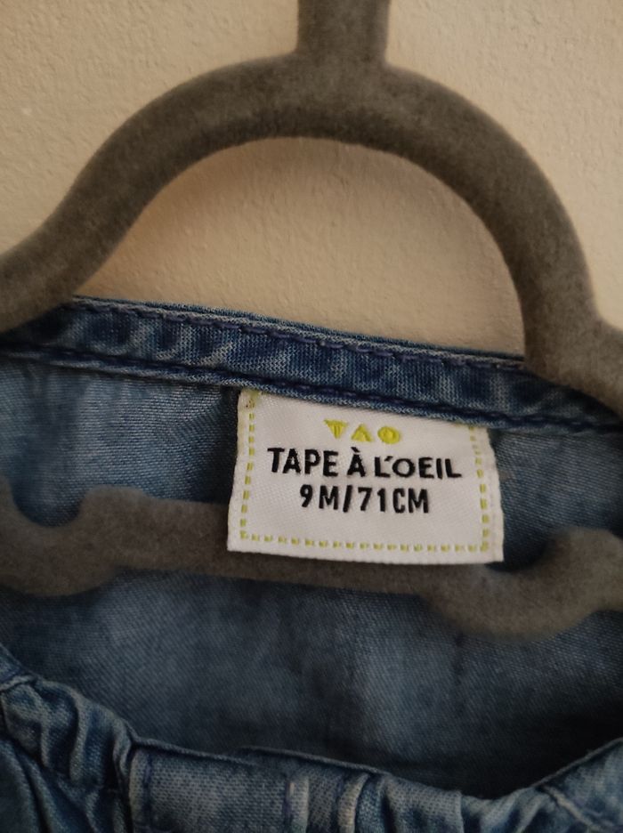 Chemise en jean 9 mois - photo numéro 2