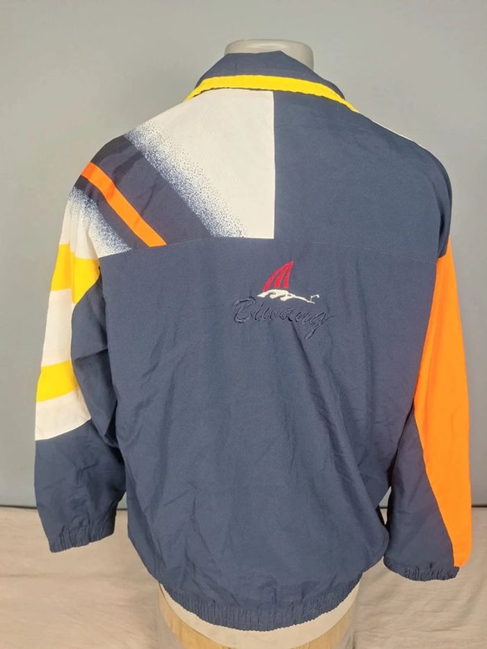 Veste coupe-vent vintage Biwang – années 90 – multicolore – brodé (605) - photo numéro 8