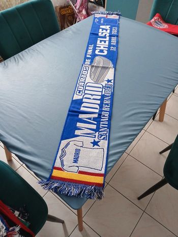 Écharpe foot match real Madrid Chelsea 2023
