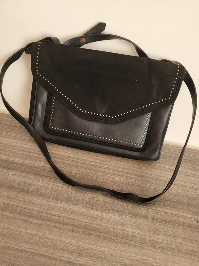 Sac à main noir zara