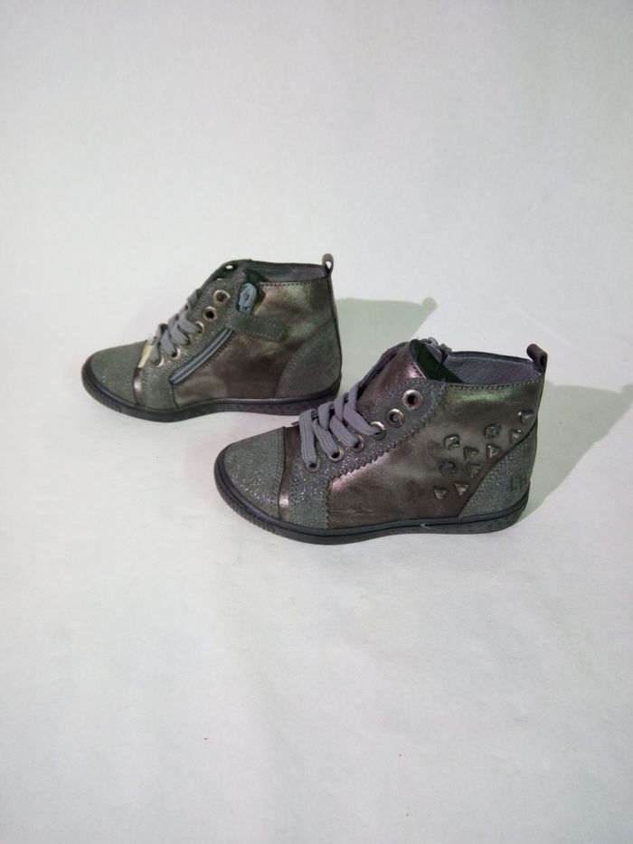 Chaussures le loup blanc houlahoup gris metallise