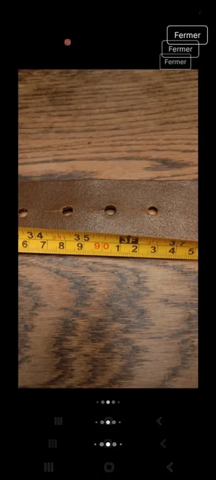 Ceinture Marron cuir Frankie Morello Milano 85cm - photo numéro 16