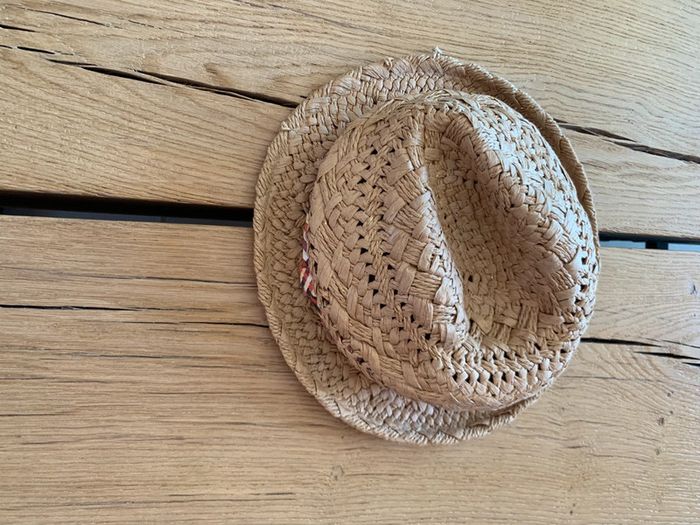 Chapeau style chapeau de paille effet pailleté mixte taille 52