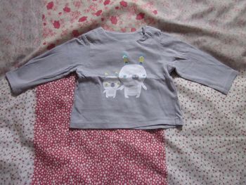 T-Shirt manches longues gris 6 mois