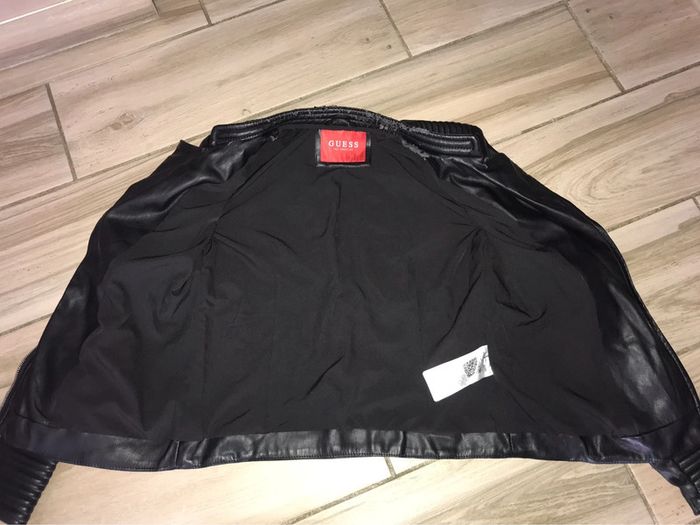 Veste similicuir noir guess S - photo numéro 4