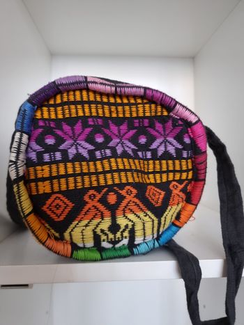 Sac à main rond en bandoulière Guatemala pour adolescente