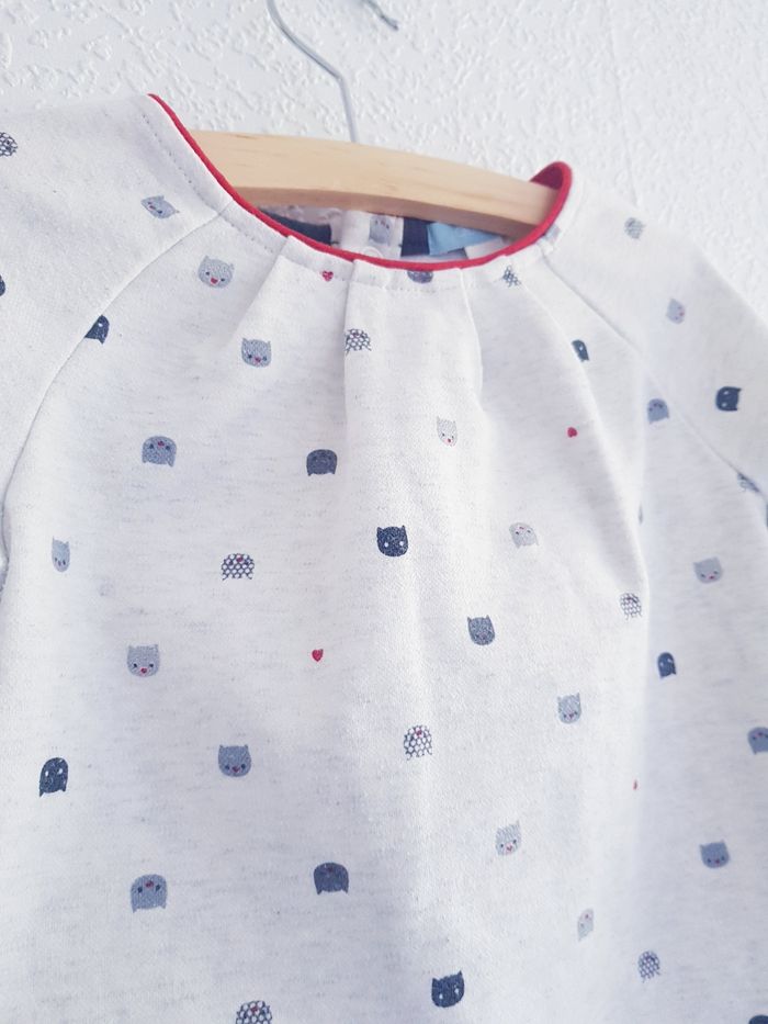 Obaïbi - Pull manches longues, col rond - Motifs : chats (12 mois) - photo numéro 2