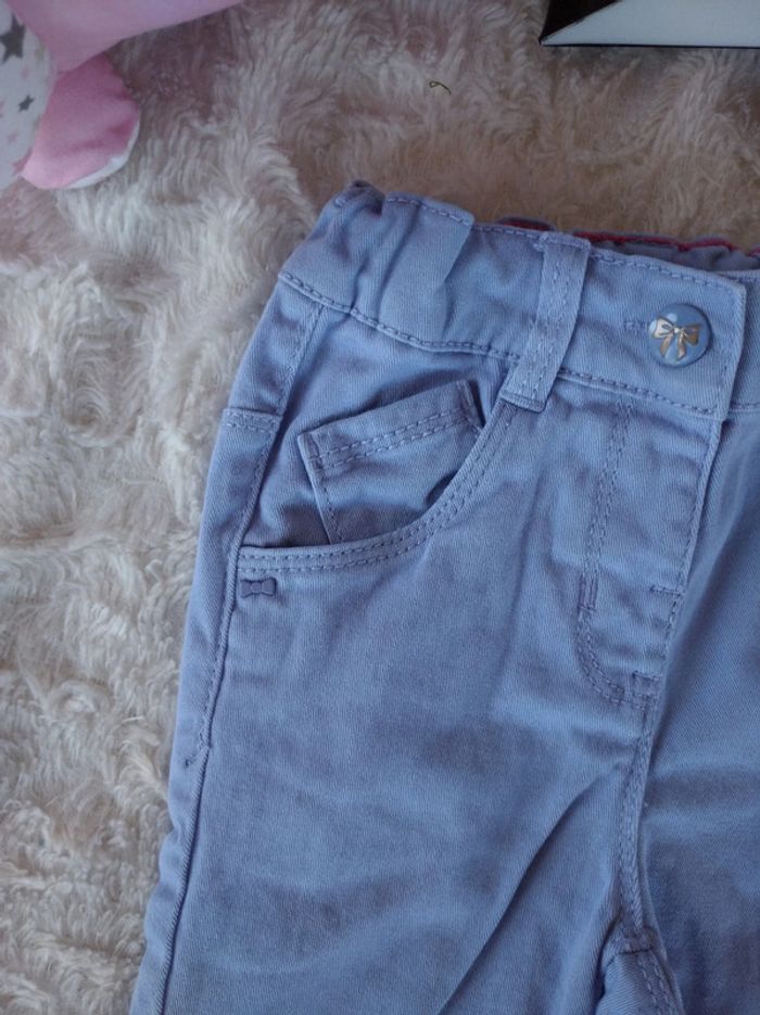 Pantalon style jeans Fille 24 mois Kiabi - photo numéro 3