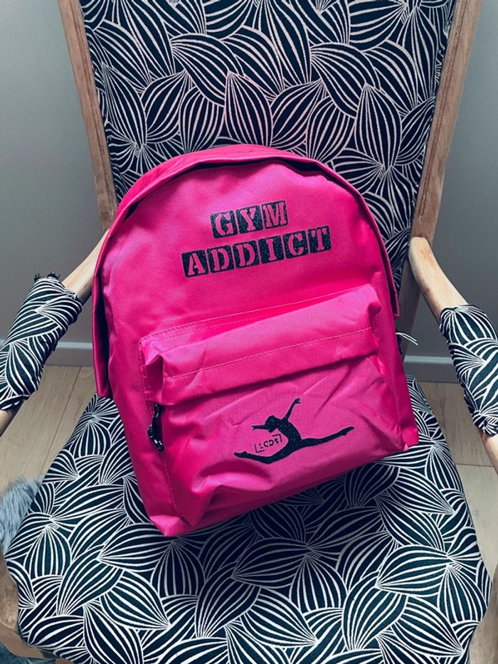 Sac à dos gym fuchsia - photo numéro 2