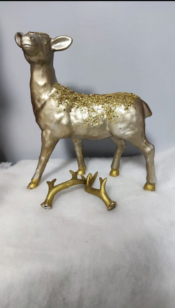 Décoration cerf de Noël - photo numéro 2