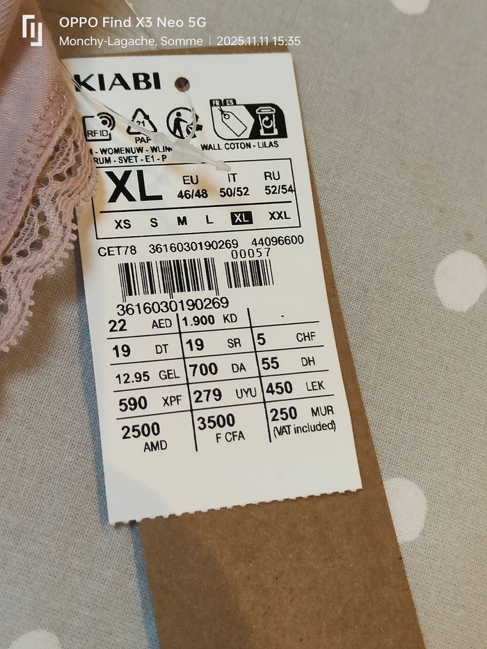 2 culottes neuf Kiabi XL-46-48 - photo numéro 2