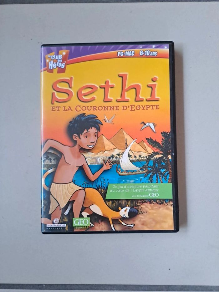 Jeu PC Mac Cdrom Sethi et la couronne d' Égypte