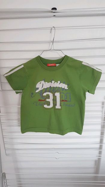 Tee shirt garçon vert division 31, 94 cm