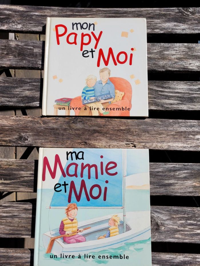 2 livres : Mon Papy et moi 🧓 et Ma Mamie et moi 👵