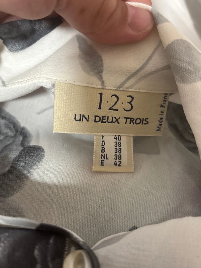 Chemisier manche courte taille 40 marque 123 - photo numéro 3