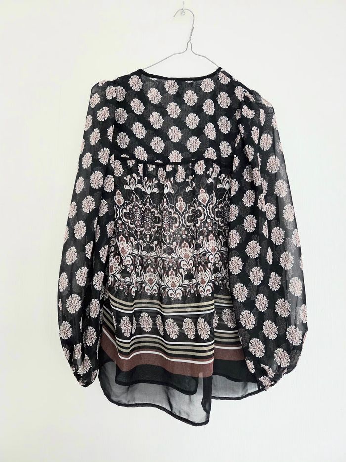 🌸 Blouse transparente Atmosphere - Imprimé Floral & Bohème - photo numéro 2