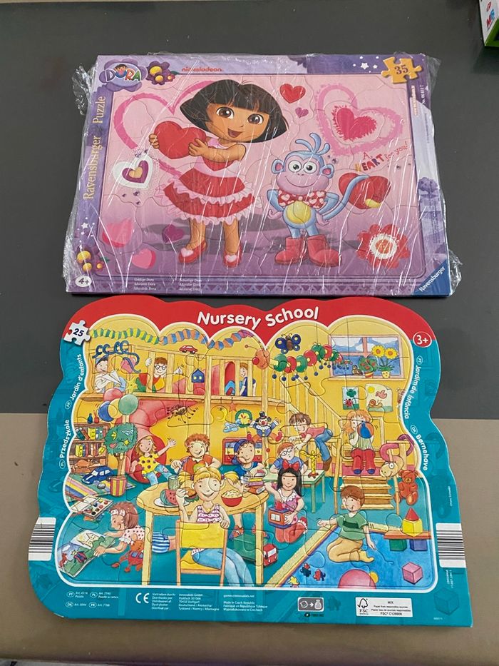 Lot de 2 puzzles enfants dora