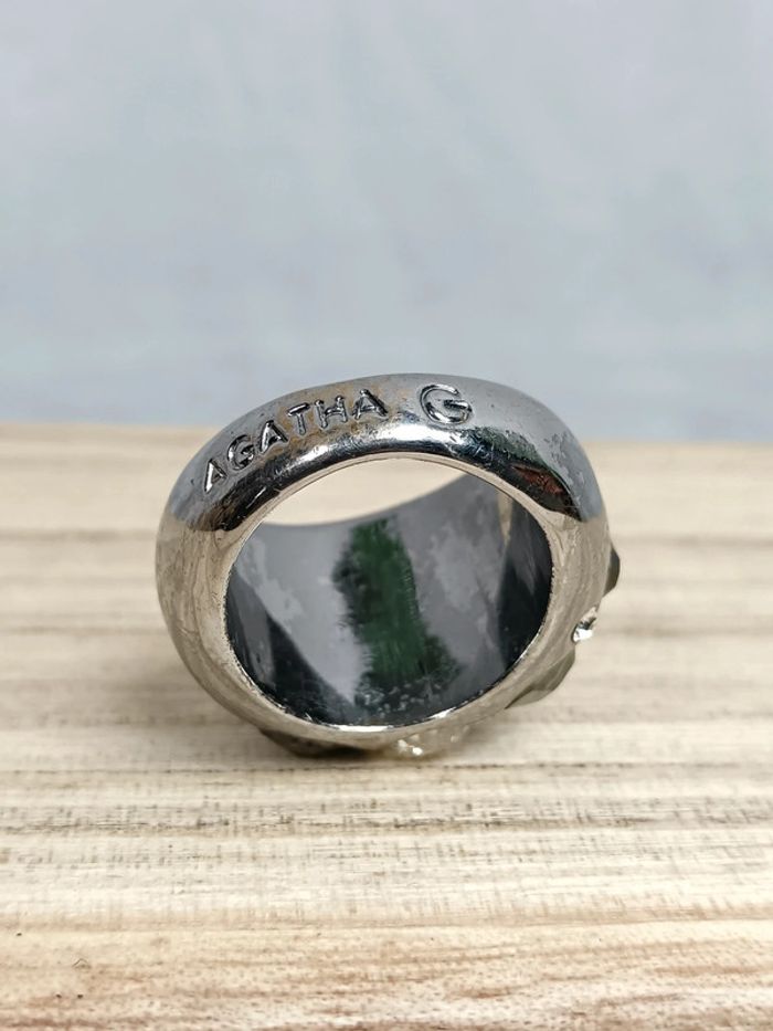 Bague argenté et strass | Agatha Paris | t. 55 - photo numéro 6