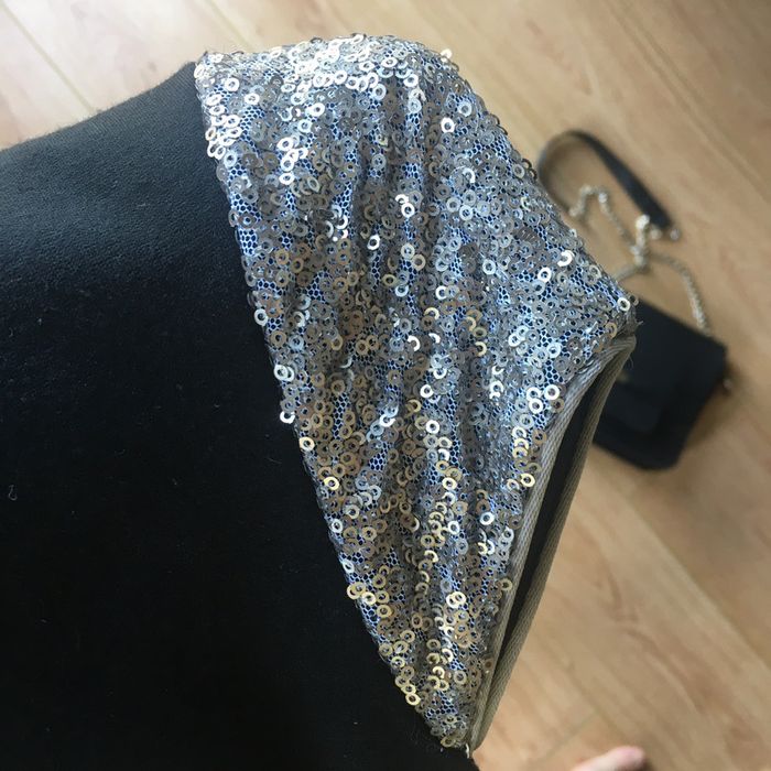 Robe noire avec sequins 🖤 Esprit 🖤 taille M - photo numéro 8