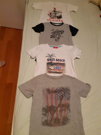 Lot 4 tee-shirts manches courtes 10 ans