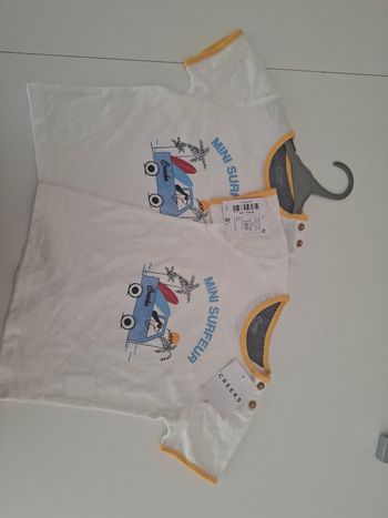 Lots de 2 T- shirts garçons neufs CREEKS