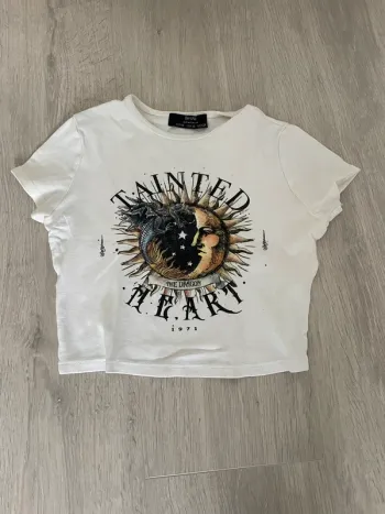 T shirt crop top soleil bershka