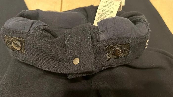 Pantalon forme chino navy en maille garçon IKKS 5 ans - photo numéro 9