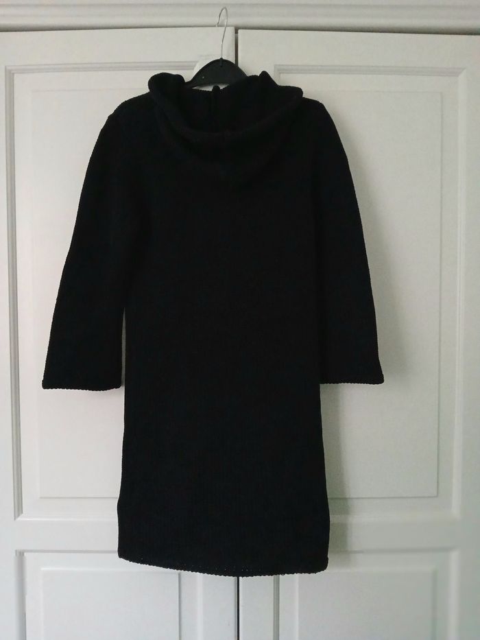 Gilet long grosses mailles noir 8 ans - Thno Jogging - photo numéro 2