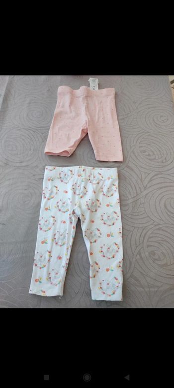 Lot de legging court 6 mois