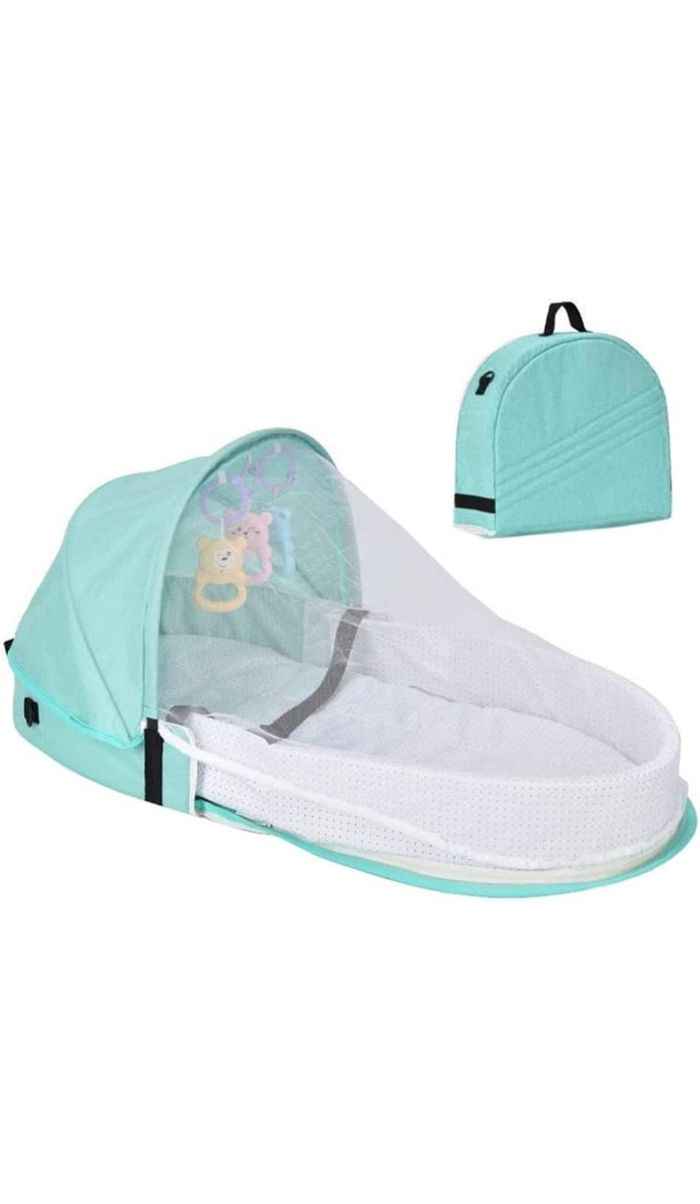 Lit bébé voyage avec moustiquaire et 3 jeux - photo numéro 2