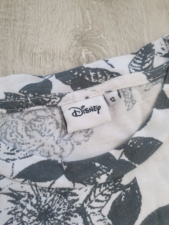 T-shirt Disney Mickey Fleurs Gris - photo numéro 2