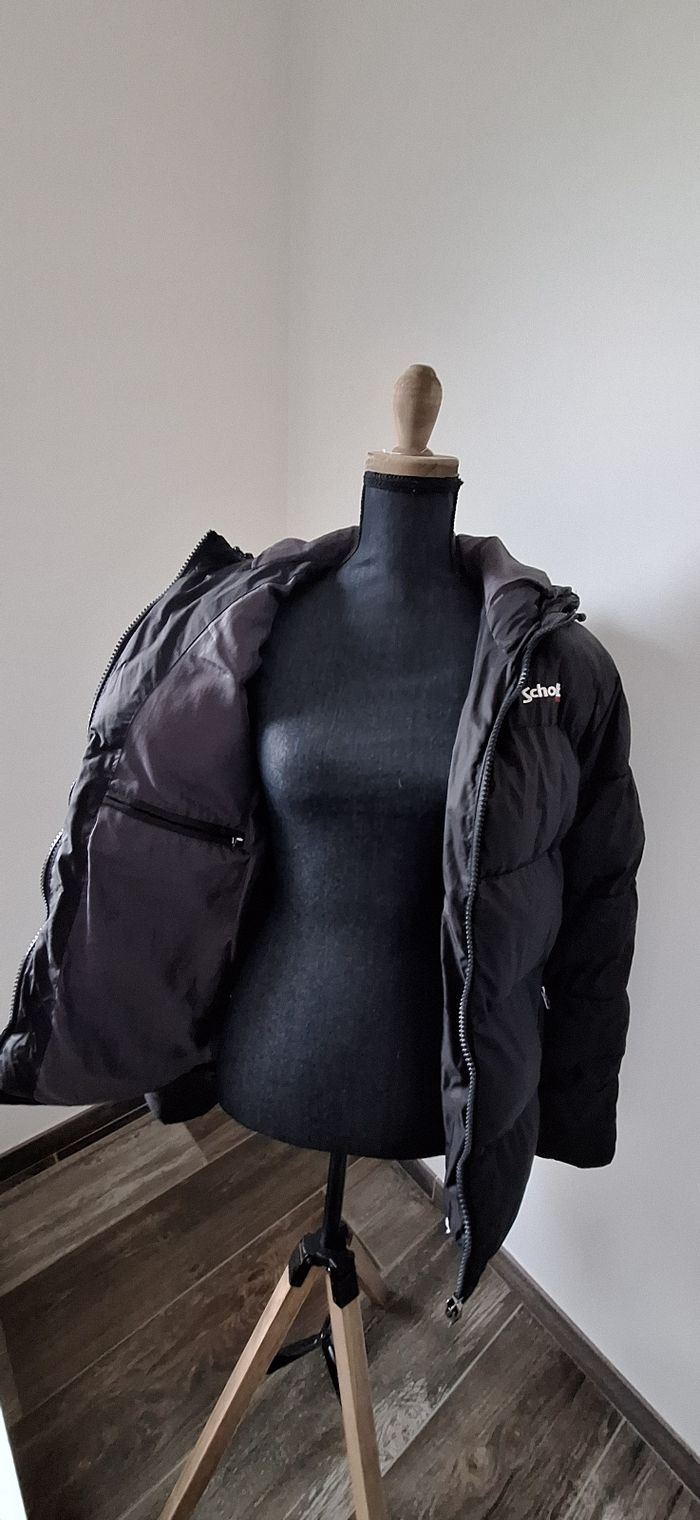 Doudoune noire Schott avec capuche - photo numéro 3